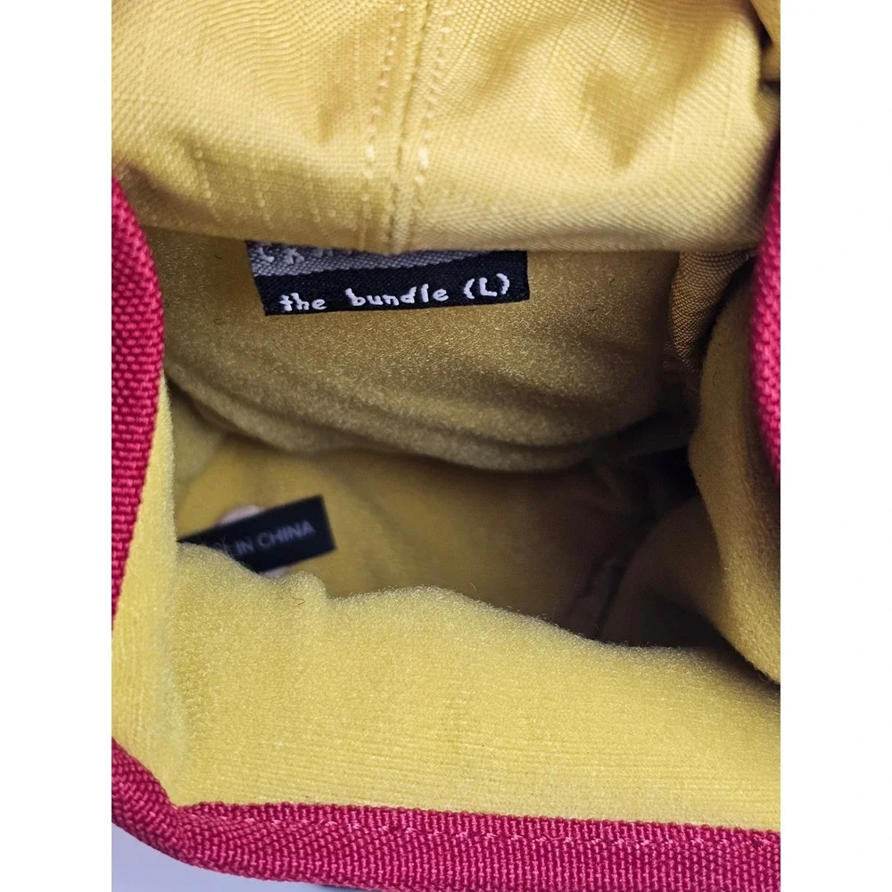 Crumpler The Bundle L Camera Pouch Red Yellow Padded Utility Bag Case Strap